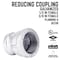 B & K STZ Industries 1/2 in. FIP each X 3/8 in. D FIP Galvanized Malleable Iron Reducing Coupling 311UPRC-1238 - alternate 5